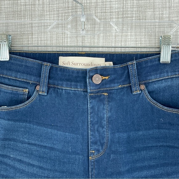 NWOT Soft Surroundings Womens Size M jean shorts - Picture 2 of 7